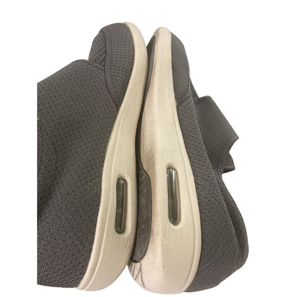 YouYun Mens Size 12 Gray Mesh Adjustable Breathable Slip-On sneakers Shoes - Picture 6 of 8